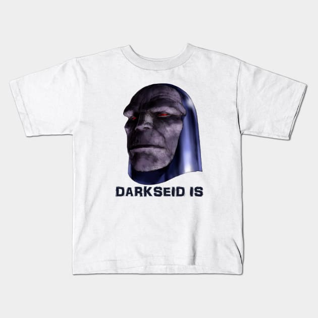 DARKSEID IS. Kids T-Shirt by thecountingtree